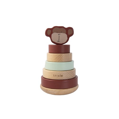 Trixie Dřevěné navlékací kroužky Mr. Monkey