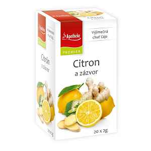 Apotheke Citron+zázvor s lípou čaj nálevové sáčky 20x 2 g