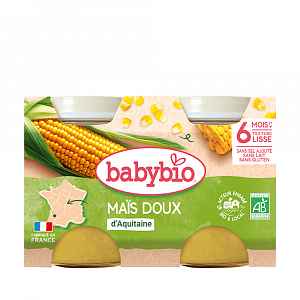 BABYBIO zeleninový příkrm sladká kukuřice 2x130 g