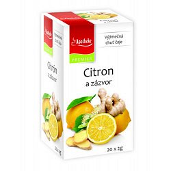 Apotheke Citron+zázvor s lípou čaj nálevové sáčky 20x 2 g