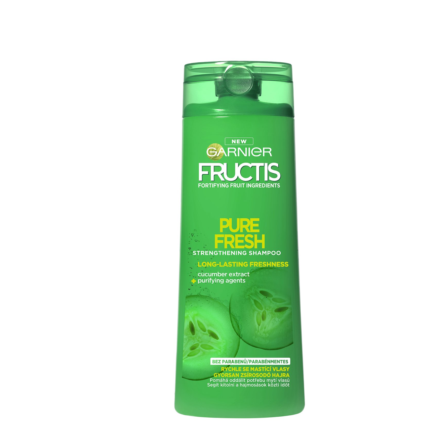 Garnier Fructis Pure Fresh šampon pro rychle se mastící vlasy 400 ml