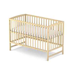 NELLYS Postýlka pro miminko ANNA 120x60cm se spouštěcím bokem - přírodní