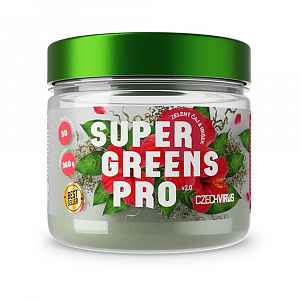 Czech Virus Super Greens Pro V2.0 zelený čaj a ibišek 360 g