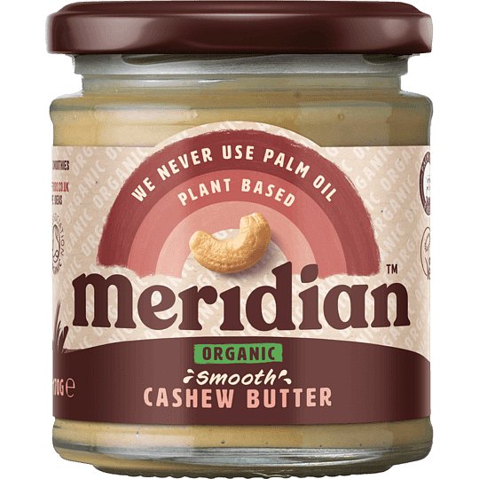 Meridian Organic máslo z kešu oříšků jemné 170g