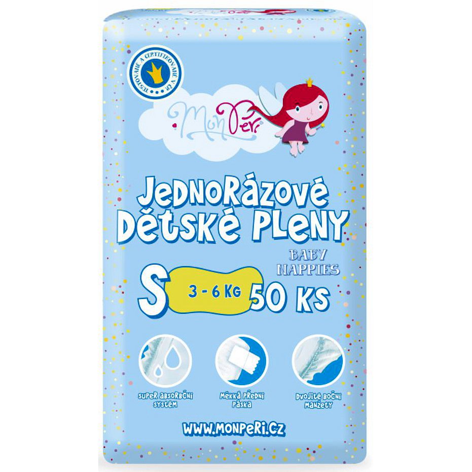 MonPeri S 3-6 kg, 50 ks