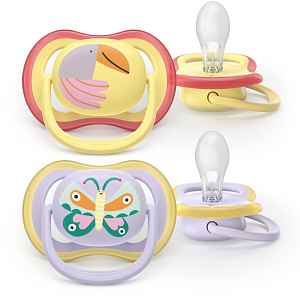 Philips Avent Ultra Air SCF087/04 0-6m dudlík Girl 2 ks