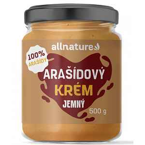 Allnature Arašídové máslo jemné 500 g