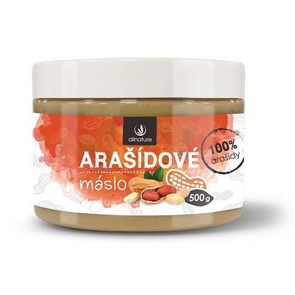 Allnature Arašídové máslo jemné 500 g