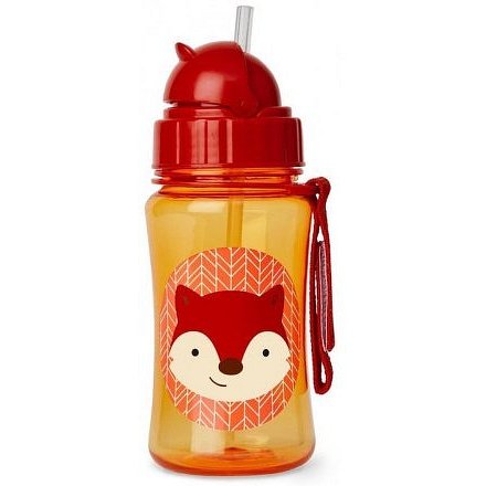 Skip Hop Lahvička s brčkem Zoo 350 ml