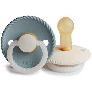 FRIGG Rope Night Size 2:6-18 months dudlík Stone Blue Night/Cream Night 2 ks