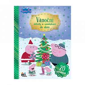 JIRI MODELS Vánoční aktivity se samolepkami do oken Prasátko Peppa 1 ks