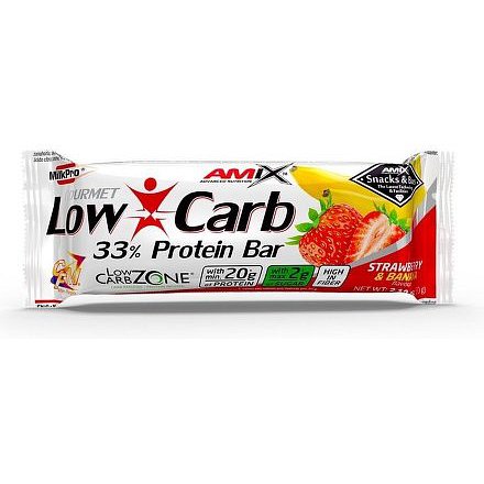 Low-Carb 33% Protein Bar - 60g - Strawberry-Bannana