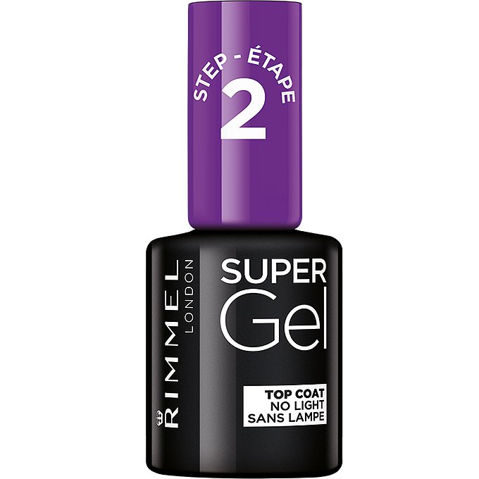 Rimmel Super Gel gelový lak na nehty Top Coat No Light, 12 ml