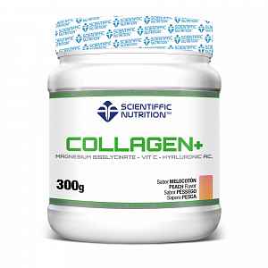 Scientiffic Nutrition Hydrolyzovaný kolagen prášek 300 g (broskev)