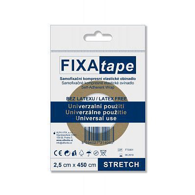 FIXAtape STRETCH 2.5cmx450cm samofixační obinadlo