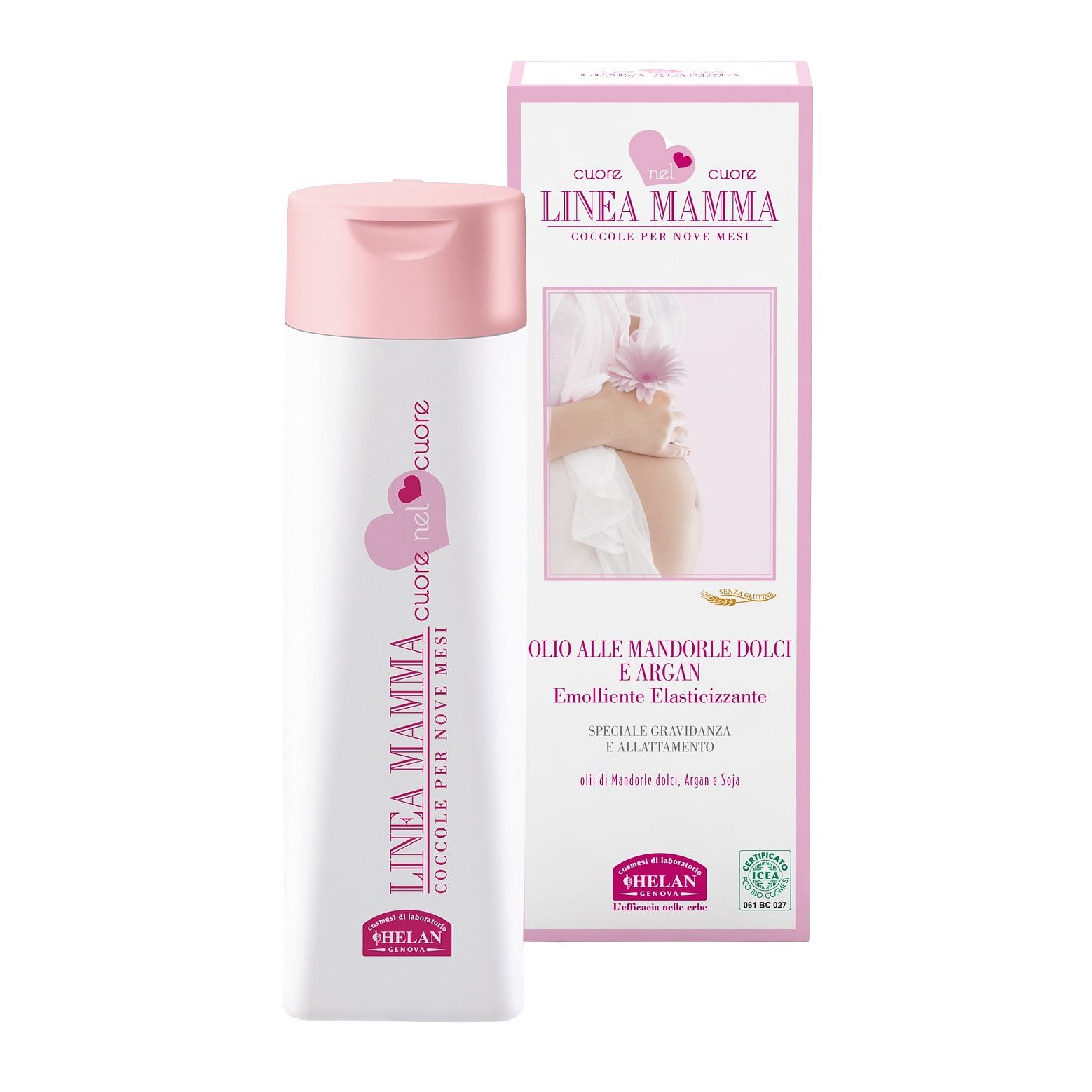 Helan Linea MAMMA Sladký mandlový a arganový olej bio 200ml