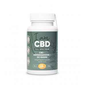 I am CBD Full Spectrum CBD 1500 mg + Ashwagandha + D3 60 kapslí