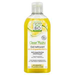 SO’BiO étic Clean Yuzu čisticí gel proti nedokonalostem pleti BIO 200 ml