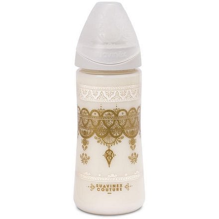 Suavinex Láhev PREMIUM COUTURE 2018 360 ml silikon - Bílá