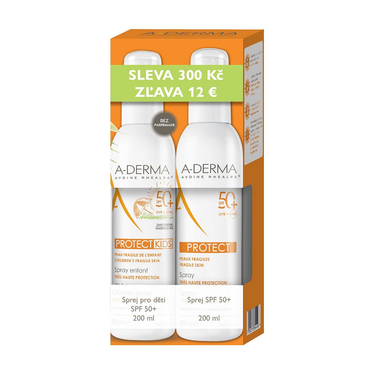 A-Derma Protect Sprej pro děti SPF50+ 200 ml + Sprej SPF50+ 200 ml