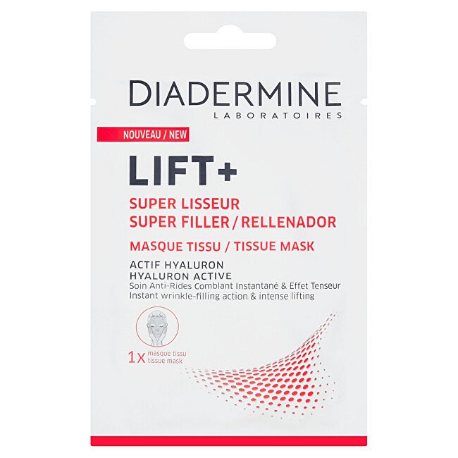 Diadermine Látková pleťová maska s aktivním hyaluronem Lift+  1 ks/bal.