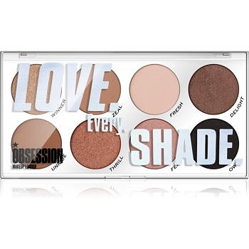 Makeup Obsession Love Every Shade paletka očních stínů 8x1,6 g