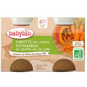 BABYBIO Mrkev s dýní 2x130 g