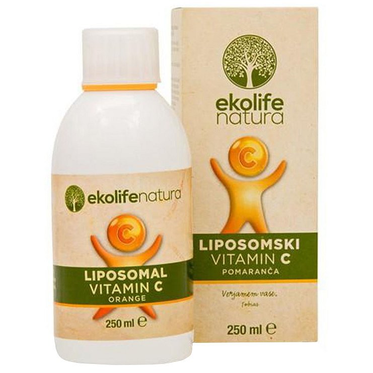 Ekolife Natura Liposomal Vitamin C 500mg pomeranč 250ml