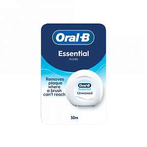 Oral-B Essential nevoskovaná zubní nit 50 m