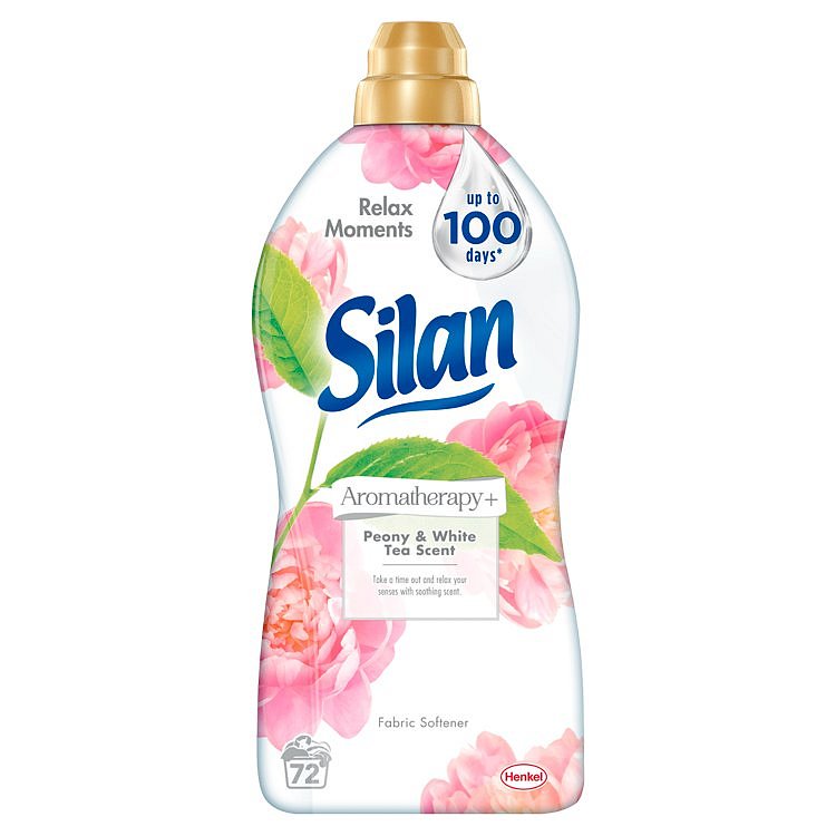 Silan Aromatherapy + Peony & White Tea Scent, 72 praní 1,8 l