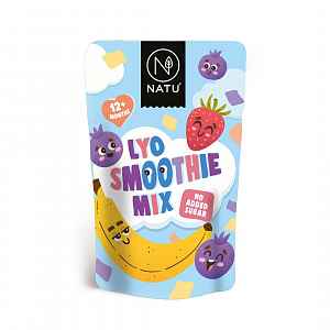 NATU Lyo Smoothie mix jahoda/banán/rybíz 20 g