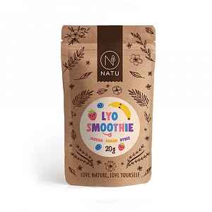 NATU Lyo Smoothie mix jahoda/banán/rybíz 20 g