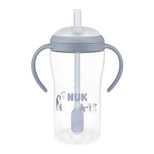 NUK Perfect Match láhev na učení s brčk.260ml 8+m