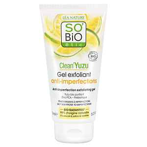 SO’BiO étic Clean Yuzu Gel pleťový exfoliační BIO 150 ml