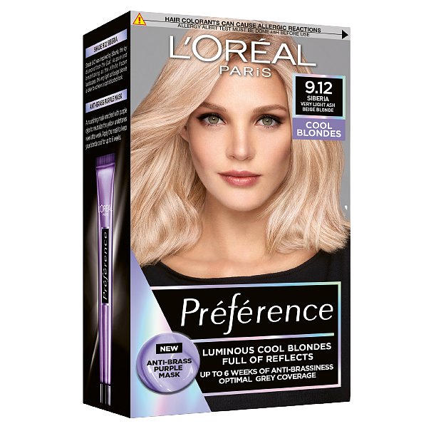 L'Oréal Paris Préférence 9.12 Siberia Studená velmi světlá blond permanentní barva 1ks