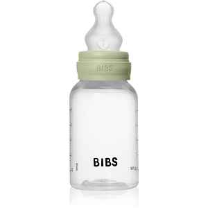 BIBS Anti-Colic Baby Bottle Silicone antikoliková láhev se silikonovým dudlíkem Sage 1 ks