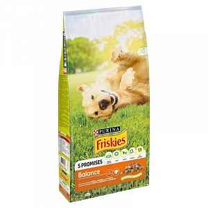 Friskies BALANCE Kuře a Zelenina 15kg granule pro psy