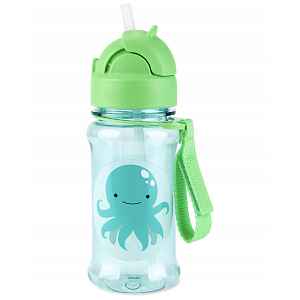 SKIP HOP Zoo tritan Láhev s brčkem 355ml Chobotnice 12m+
