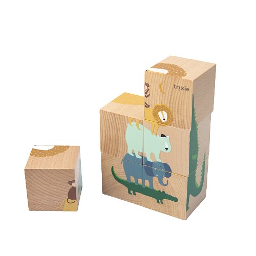 Trixie Dřevěné kostky puzzle