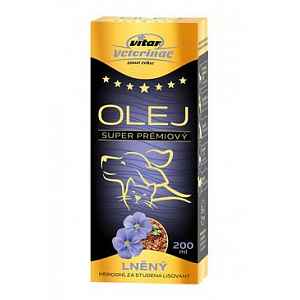 Vitar Veterinae Lněný Olej 200ml