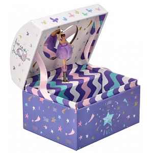 Adam Toys Hrací skříňka s tančící baletkou Adam Toys,  fialová