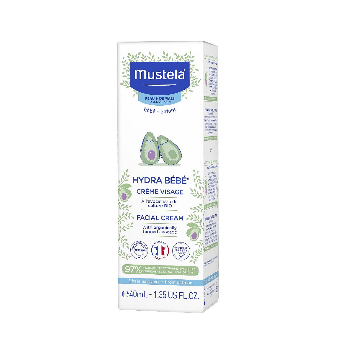 Mustela HYDRA BÉBÉ Hydratační krém na obličej 40 ml