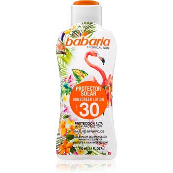 Babaria Tropical Sun ochranné opalovací mléko SPF 30  100 ml