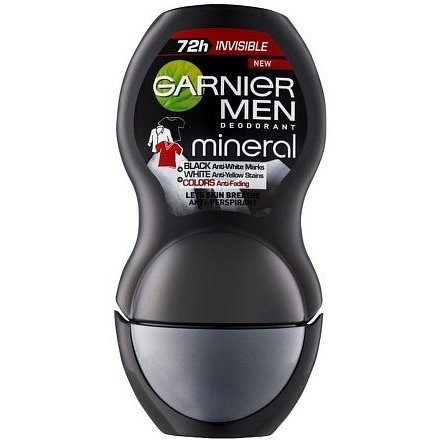 Garnier Men Mineral Neutralizer Deodorant Roll-on proti bílým skvrnám 50ml