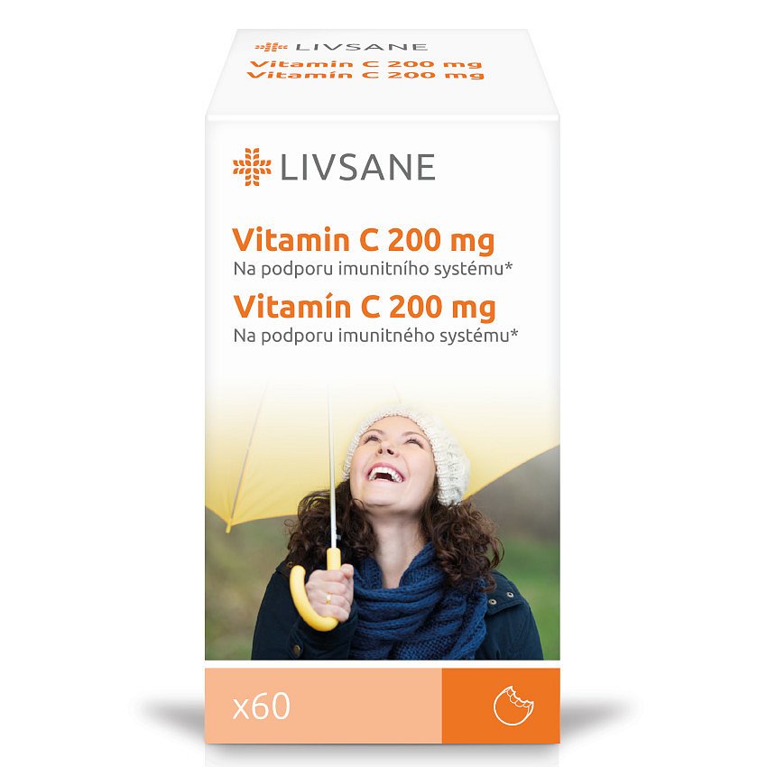 LIVSANE Vitamin C 200mg tablety 60ks