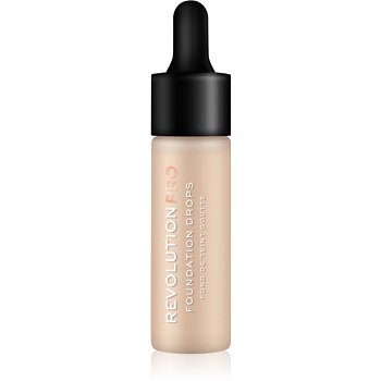 Revolution PRO Foundation Drops tekutý make-up s pipetou odstín F1 18 ml