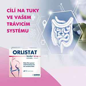 Orlistat Sandoz 60mg 84 tvrdých tobolek