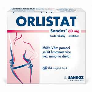 Orlistat Sandoz 60mg 84 tvrdých tobolek