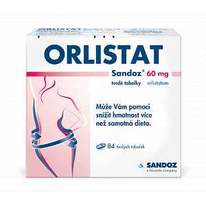 Orlistat Sandoz 60mg 84 tvrdých tobolek