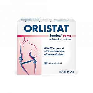 Orlistat Sandoz 60mg 84 tvrdých tobolek